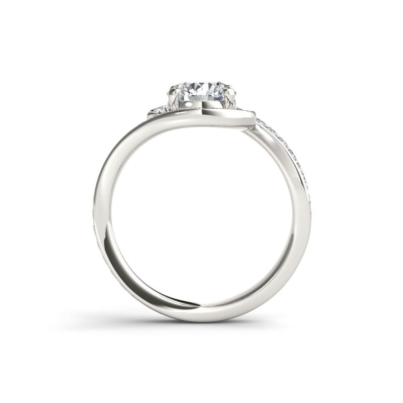 Custom 14K Moissanite Infinity Ring Factory Direct Jewelry