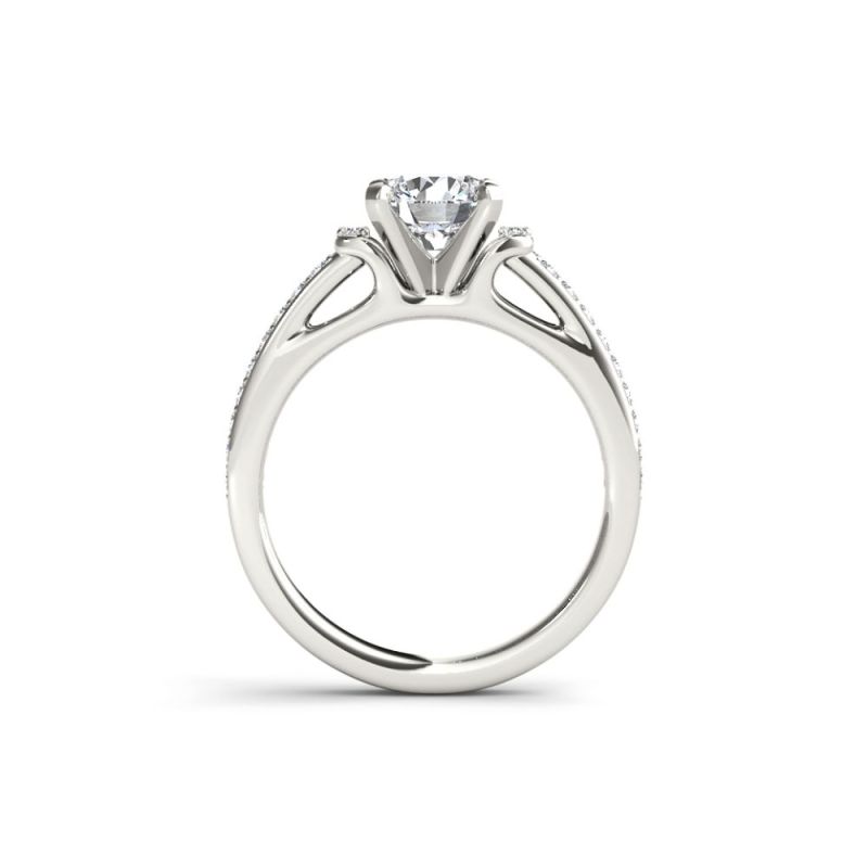 Personalized 14k Moissanite Proposal Ring: Crafted with Love