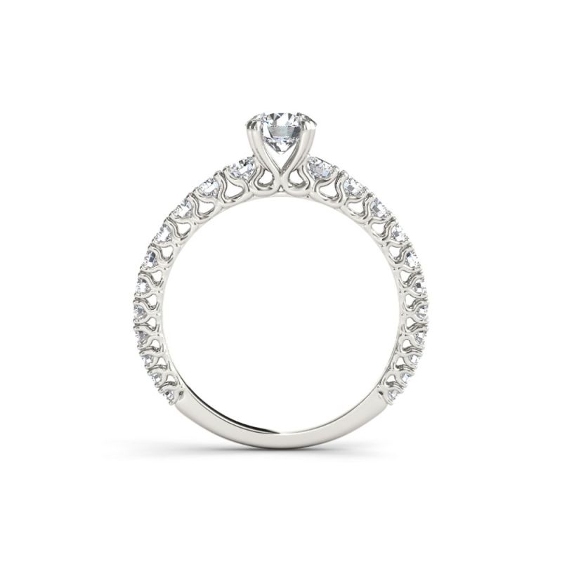 14K Gold Engagement Prong Set Ring: Exquisite Craftsmanship for Eternal Love