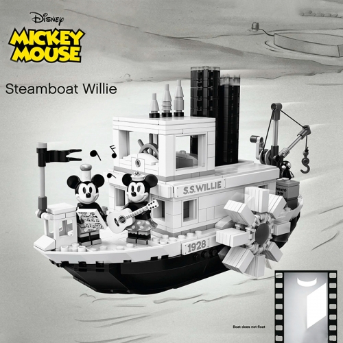 ZM60007 / SX6011 / LJ99018 Ideas Steamboat Wille Mickey Mouse S.S.Wille Boat 21317 Building Blocks 751pcs Bricks Toys from China