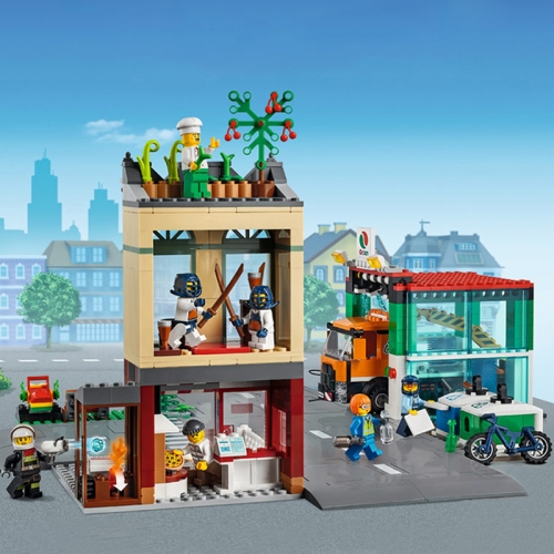 60060 Town Center City Building Block Brick Toys 842pcs Ship from China 60292