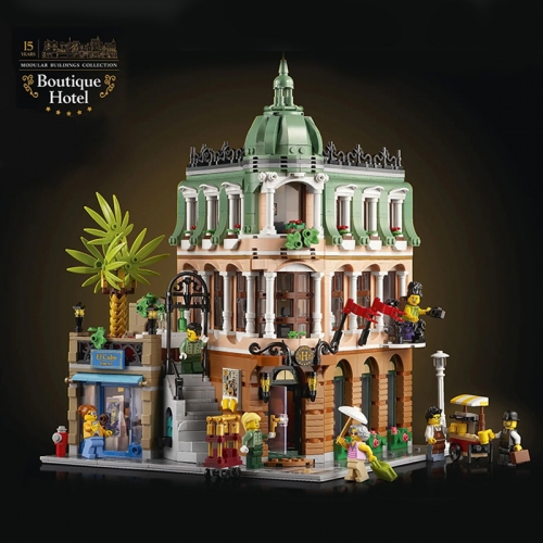 In Stock LJ22050 Boutique Hotel Optional with Lighting Kit Creator Modelr 3066pcs Building Building Blocks Brick Ship from China 10297