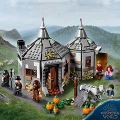 BELA 11343 Hagrid's Hut Buckbeak's Resuce Harry Potter Hogwarts Movie 520pcs Building Block Brick Toys Ship from China Compatible with 75947