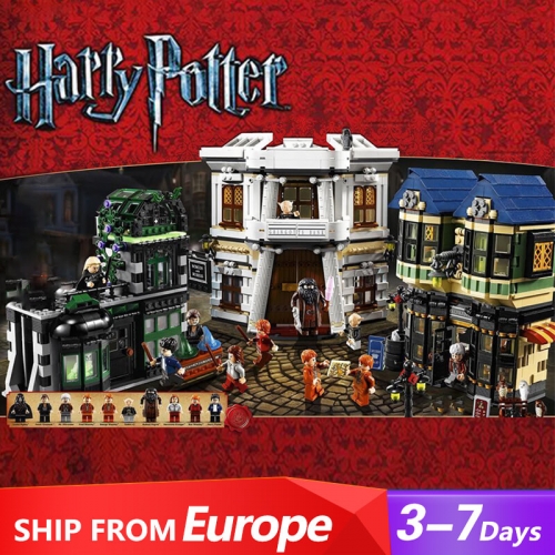 KING 88168 Diagon Alley Harry Potter Movie Building Block Brick 10217 Ship From Europe 3-7 Days Delivery