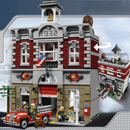 LEJI 99009 Fire Brigade Modular Building Expert Building Blocks 2231pcs Bricks Toys 15004  Ship from China 10197