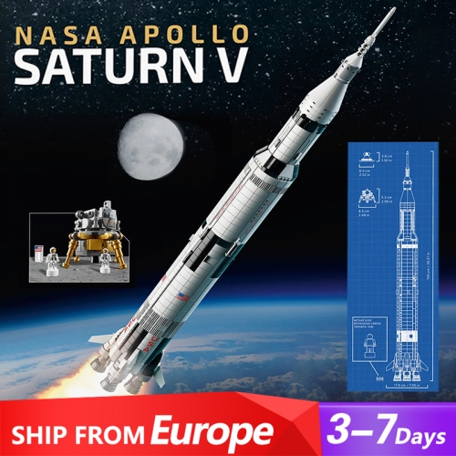 60005 10011 Apollo Saturn V Ideas Space Building Block 1969pcs Bricks Compatible with 37003 / 21309 Ship From Europe 3-7 Days Delivery