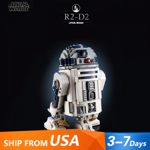 DAGO 99914 Movie & Games The Out of Print The R2-D2 Robot Building Blocks 2411pcs Toys 75308 Ship From USA 3-7 Days Delivery