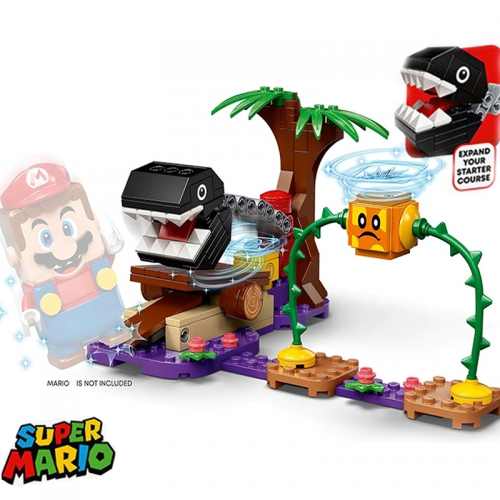 60018 Super Mario Chain Chomp Jungle Encounter Expansion Set Building Blocks 187pcs Bricks Toys 71381 Ship From China