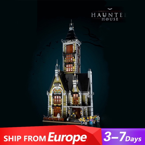 LJ80027 Haunted House Expert Building Blocks 3231Pcs Bricks Kids Toys Compatible 10273 Ship Form Europe 3-7 Day Delivery