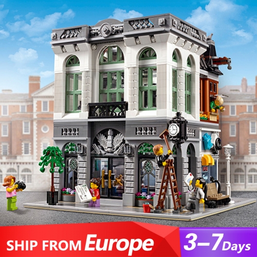 A2100 Brick Bank Building Blocks 2380pcs Bricks Toys 10251 Ship To Europe 3-7 Days Delivery