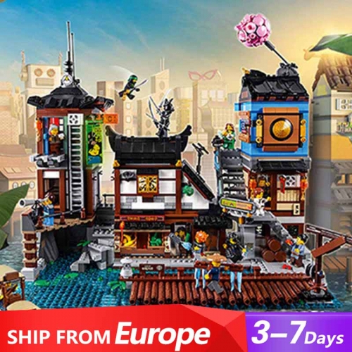 Lari 10941 NINJAGO City Docks Ninjago Movie 3553pcs Ship from Europe 3-7 Day Delivery 70657