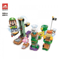LARI 60123 Adventures with Luigi Super Mario 71387 Building Block Brick 300±pcs from China