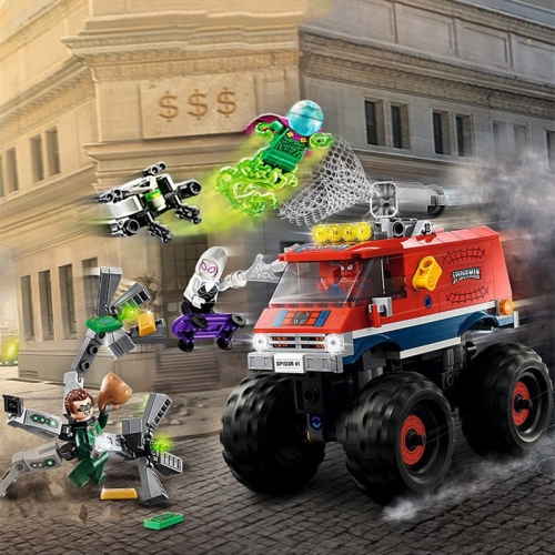 BELA 11637 Spider-Man's Truck vs. Mysterio Marvel 76174 Building Block Bricks Toy 463±pcs from China