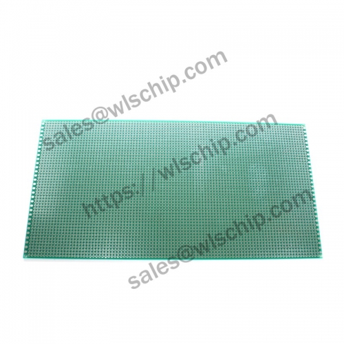 Single-sided tin spray green oil board green 13 * 25CM 2.54mm PCB board