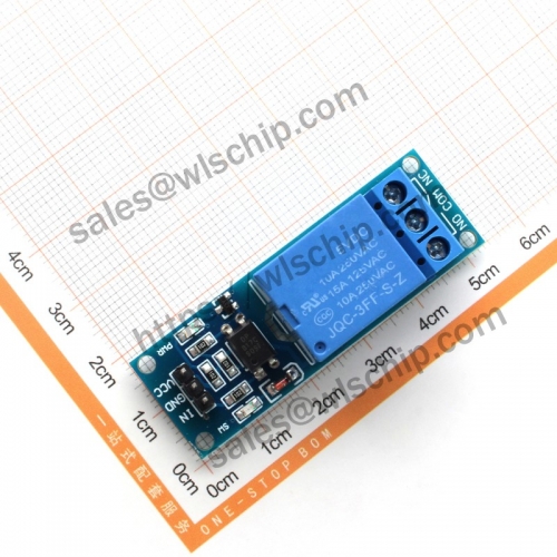 Relay module 1 channel 5V high level trigger with optocoupler isolation