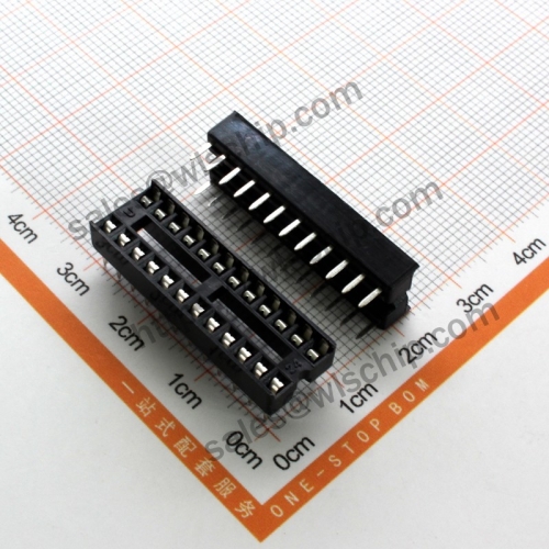 Integrated Circuit DIP Socket IC Connector 24Pin Narrow Body High Quality