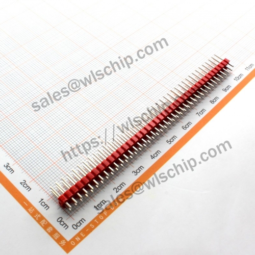 Double Row Pin 2 * 40Pin Copper Pin Red Pitch 2.54mm High Quality