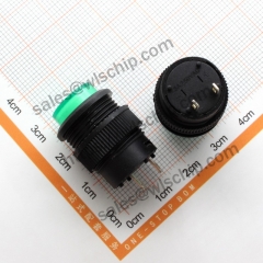 2Pin no lock no light green button 250V 3A push button switch