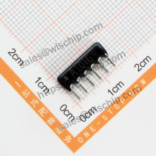 Arranged resistor 6P 100R A101J A06-101 pitch 2.54mm