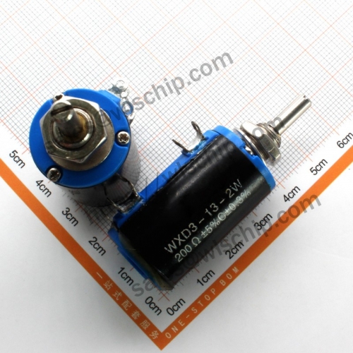 Precision multiturn potentiometer 200R 10 turns WXD3-13-2W (knob purchased separately)