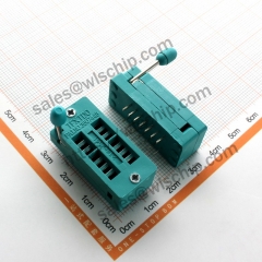 Integrated Circuit Locking Base IC Socket Microcontroller Test Base 14Pin