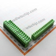 KF2EDG terminal block plug-in connector pitch 3.81mm 15Pin straight pin + socket