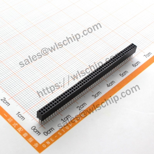 Double Row Female SMD Female 1.27mm Pitch 2 * 50Pin Connector