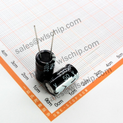 DIP In-line aluminum electrolytic capacitor 50V/330uF 10 * 17mm