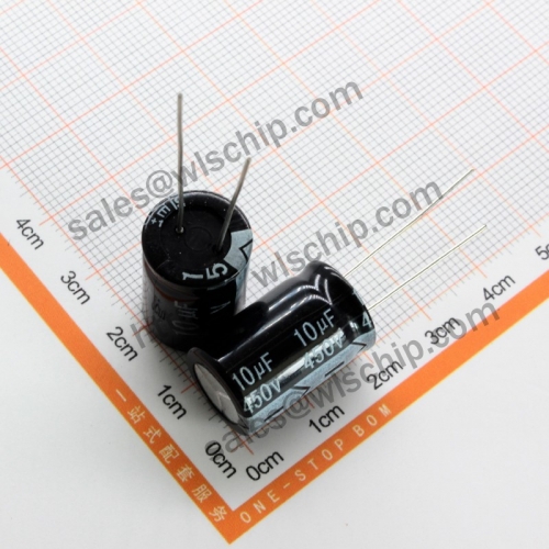 DIP In-line aluminum electrolytic capacitor 450V 10uF 13 * 21mm