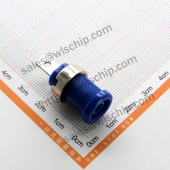 4mm banana socket high current safety panel socket terminal hole 12mm blue