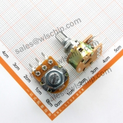 Double potentiometer WH148 B20K 6 feet handle 15MM