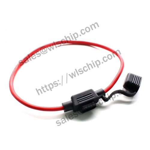 Fuse socket small round edge with wire waterproof fuse box