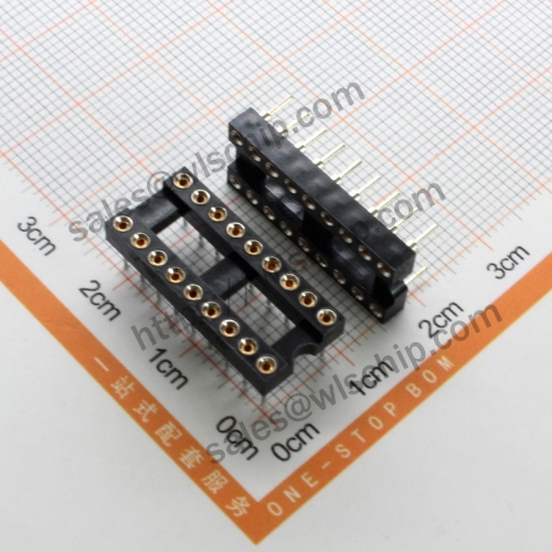 Integrated Circuit DIP Socket IC Connector Round Hole 18Pin High Quality