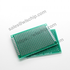 Single-sided tin spray green oil board green 4 * 6CM 2.54mm pitch PCB board