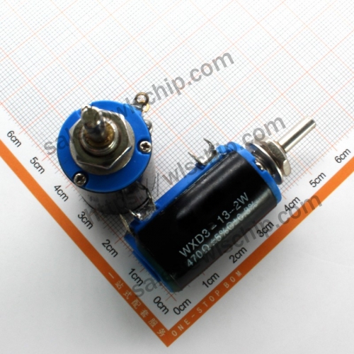 Precision multi-turn potentiometer 470R 10-turn WXD3-13-2W (knob purchased separately)