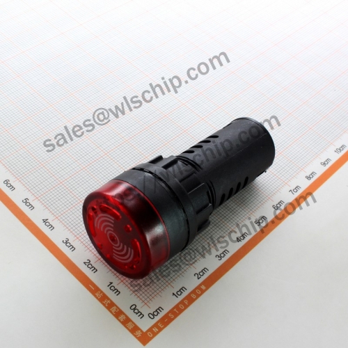 AD16-22SM intermittent sound with light AC and DC 48V red horn speaker buzzer