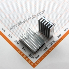 Radiator Aluminum heat sink 20 * 14 * 6mm silver white with sticker high quality