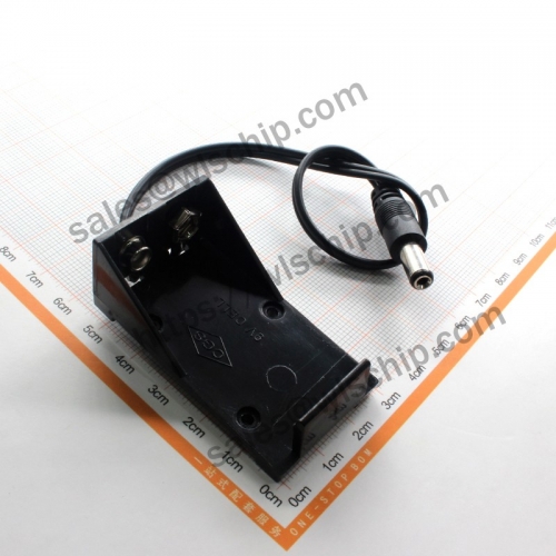 9V battery box with socket DC cable DC plug battery holder high quality