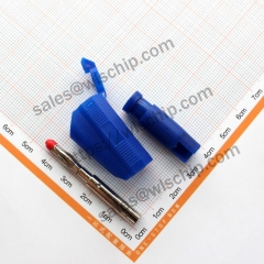 4mm banana plug stackable nickel-plated lantern pattern connector test plug blue