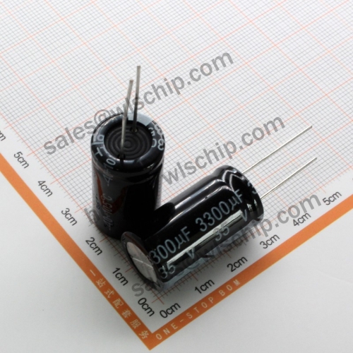 DIP In-line aluminum electrolytic capacitor 35V 3300uF 16 * 31mm
