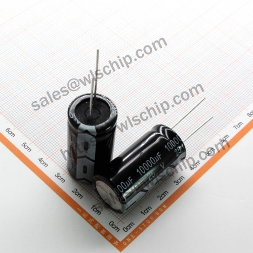 DIP In-line aluminum electrolytic capacitor 25v 10000uF 18 * 35mm