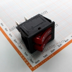 KCD6 switch dual 4Pin 2 gears red light power button switch