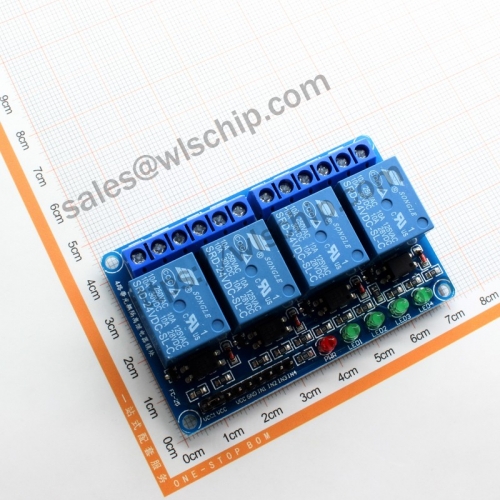 Relay module 4-channel 24V low-level trigger development board Relay MCU expansion board
