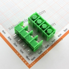 KF7.62 terminal block connector pitch 7.62mm bent pin + socket can be spliced ​​4Pin green