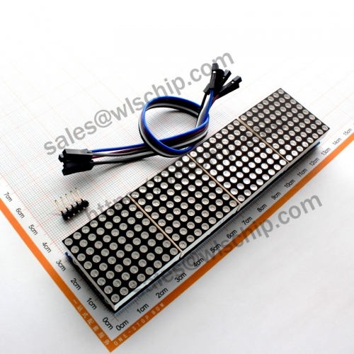 MAX7219 4 in 1 Dot Matrix Module Green