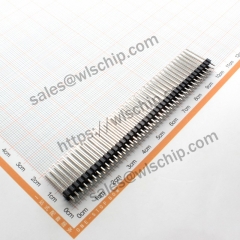 Double row pin header 2 * 40Pin 19mm pitch 2.54mm high quality