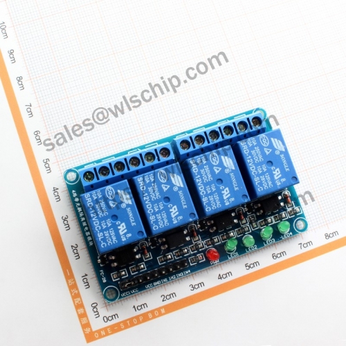 Relay module 4ch 12V high level trigger development board Relay MCU expansion board