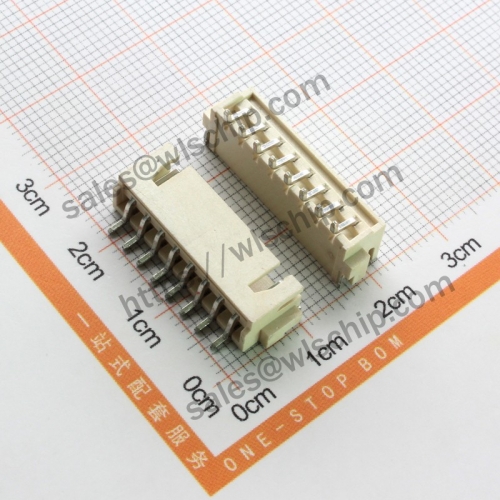 XH2.54 connector SMD socket horizontal SMT connection pitch 2.54mm 8Pin