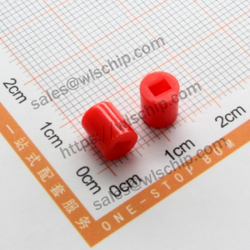 A06 Button Cap Cylindrical 6 * 7mm Red Switch Cap