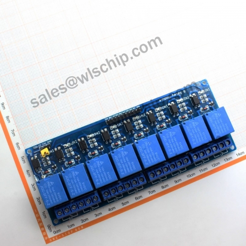 Relay module 8-channel 5V low-level trigger relay microcontroller expansion board